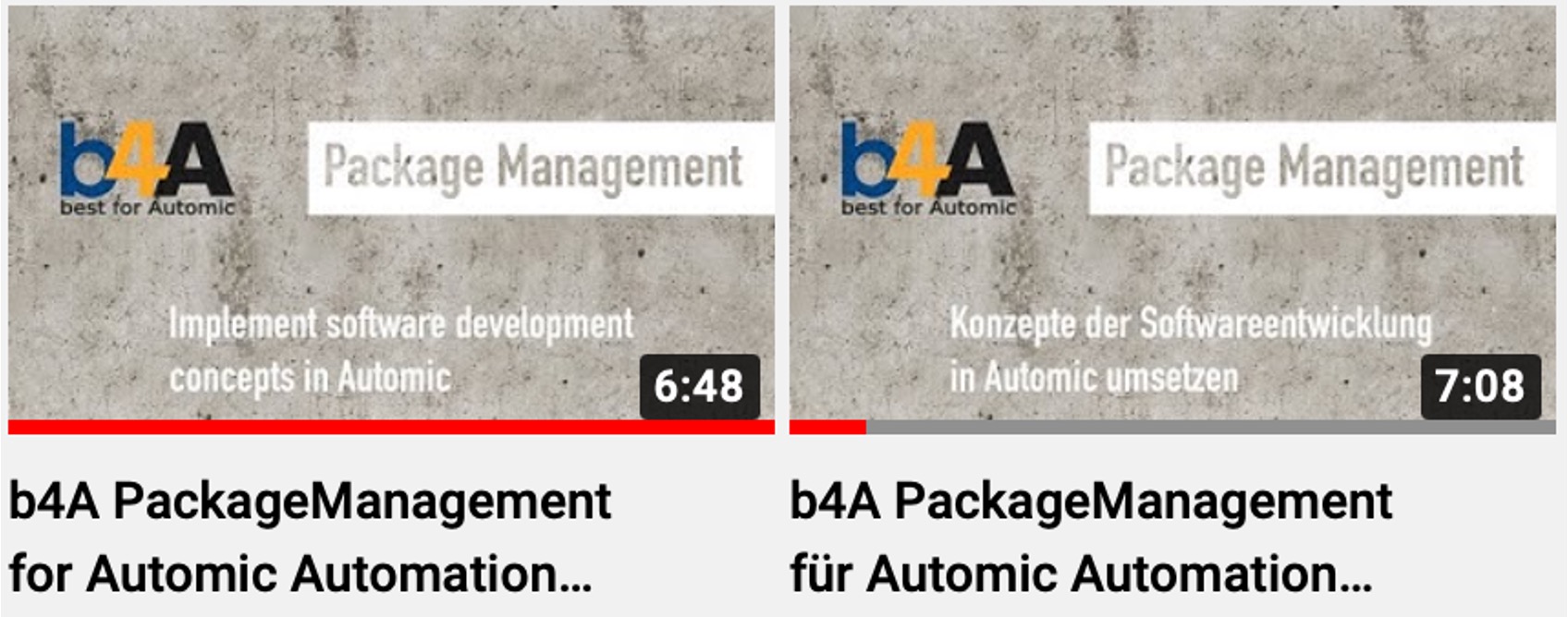 best4Automic, Packagemanagement, Automation, YouTube